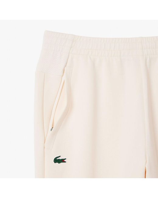 Lacoste White Moonochrome Sport Sweatpants for men