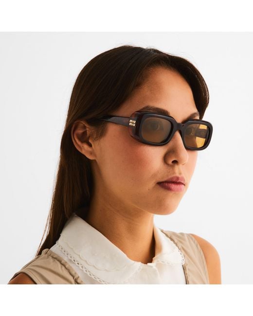 Miu Miu Brown Miu Sun 0Mu B13S Ld63