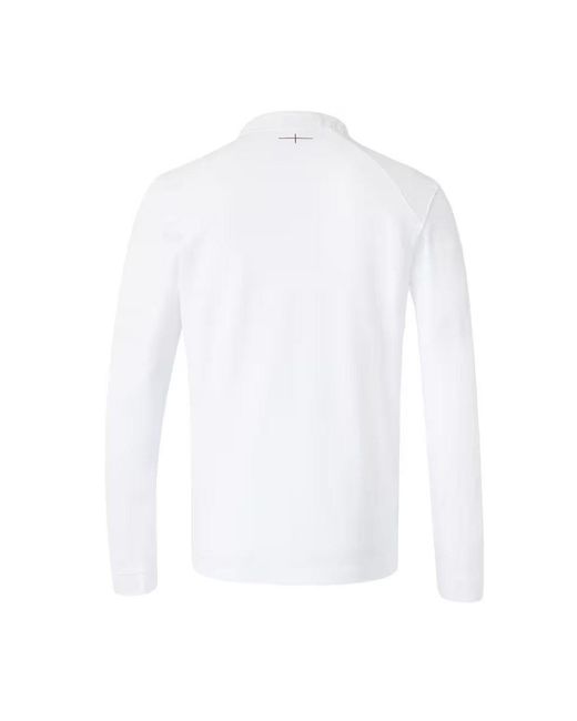 Castore White England Rugby 2026 Classic Long Sleeve Shirt for men