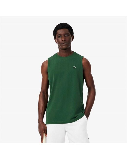 Lacoste White Performance Vest for men