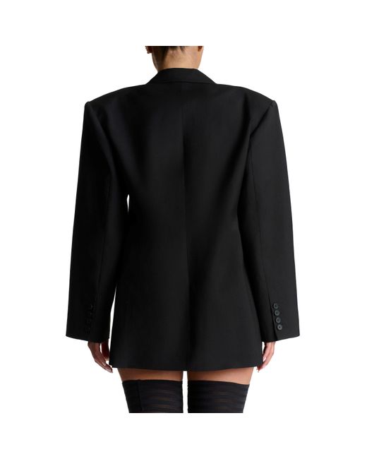 Naked Wardrobe Black Boyfriend Oversized Long Sleeve Blazer