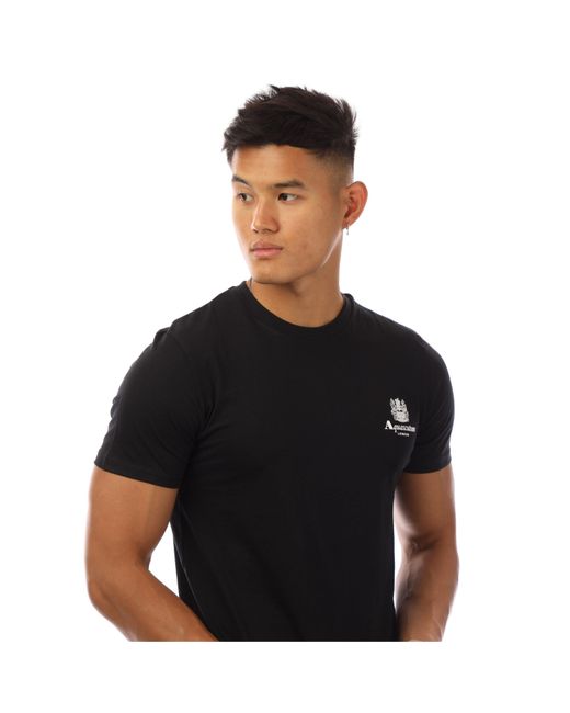 Aquascutum Black T-Shirt for men
