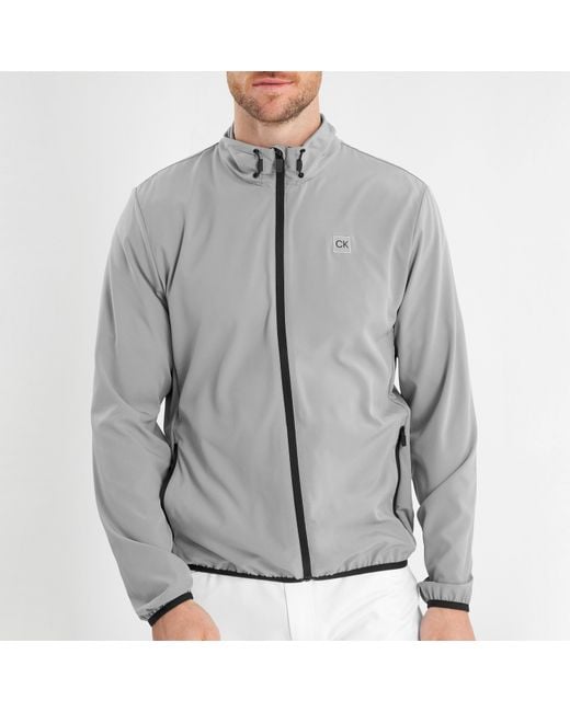 Calvin Klein Gray Performance Golf Jacket for men
