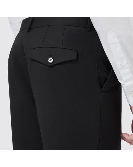 Twisted Tailor Black Kemp Tux Trousers for men