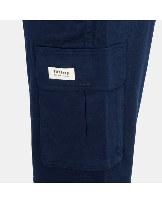Firetrap Blue Cargo Shorts for men