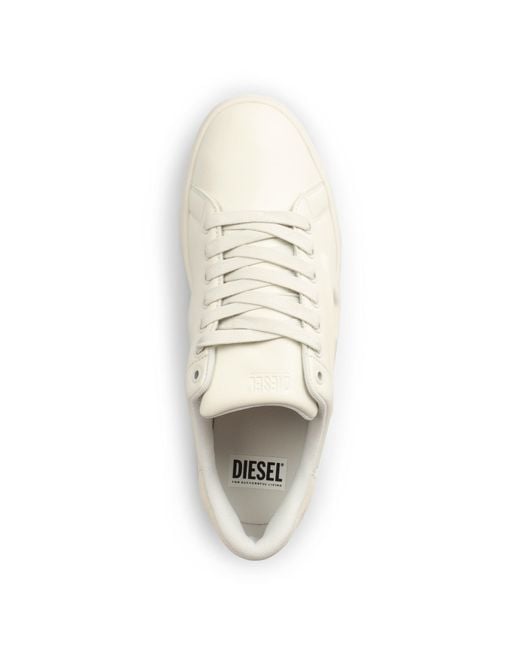 DIESEL White S-Athene Low Trainers for men