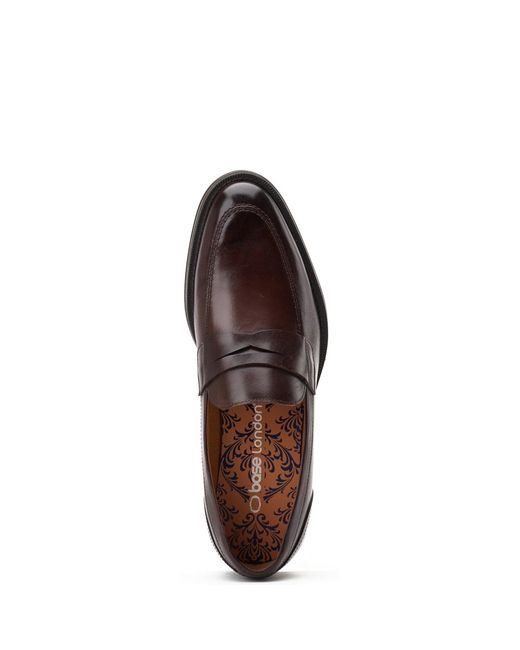 Base London Brown Kennedy Slip On Loafer for men