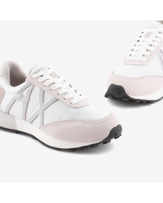ARMANI EXCHANGE White Trainers