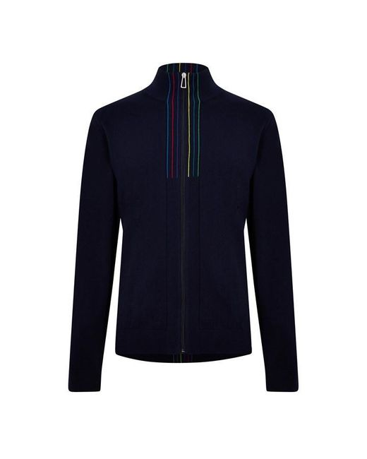PS by Paul Smith Blue Zip Through Cardigan for men