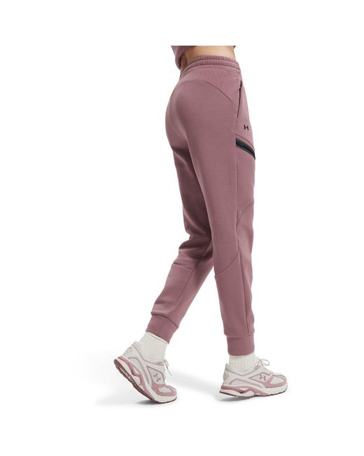 Under Armour Pink Unstoppable Solid Patterned Slim Joggers
