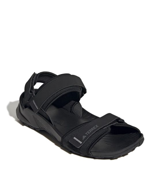 Adidas Black Terrex Hydroterra Sandals for men