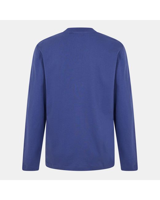 Off-White c/o Virgil Abloh Blue Skate Long Sleeve T-Shirt for men