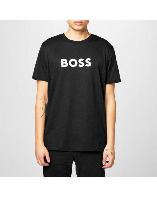Boss Black Bodywear Short Sleeve T-Shirt With Logo Print Detail for men