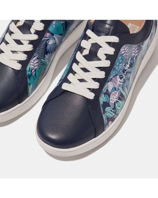 Fitflop Blue Fit Flop Rally X Jim Thompson Leather Trainers
