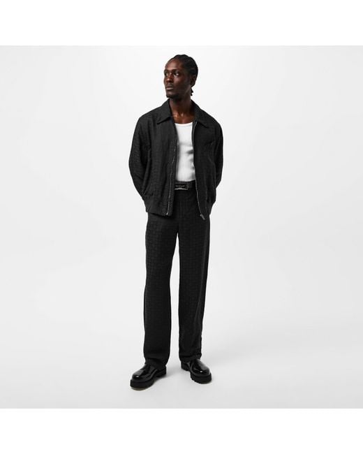 Givenchy Black Monogram Jacquard Trousers for men
