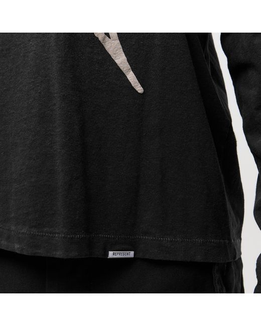 Represent Black Cotton T-Shirt for men