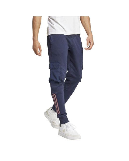 Adidas Blue Utility Joggers for men