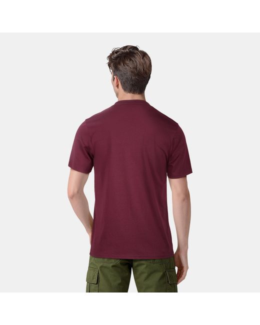 Lyle & Scott Red Basic Logo T Shirt for men