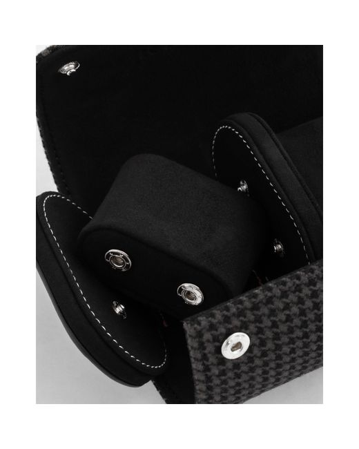 Kruk Designs Black Watch Travel Jewellery Box for men