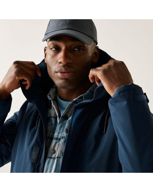 Regatta Blue Sterlings Waterproof Insulated Jacket for men