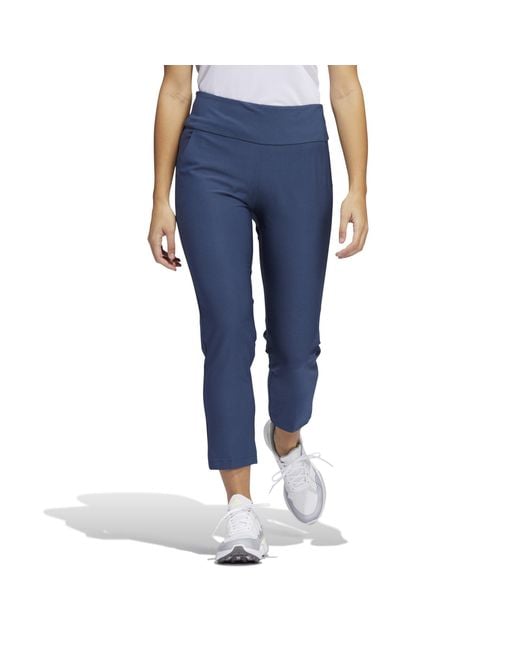 Adidas Blue Pull On Ankle Pants
