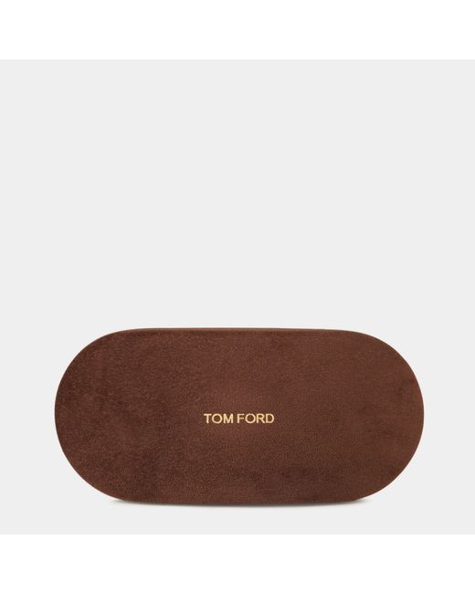 Tom Ford Gray Navigator Aviator Sunglasses for men