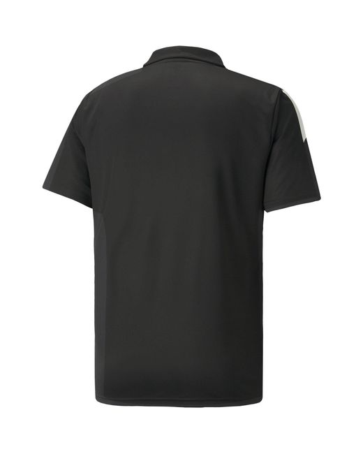 PUMA Black Teamliga Sideline Polo Shirt for men