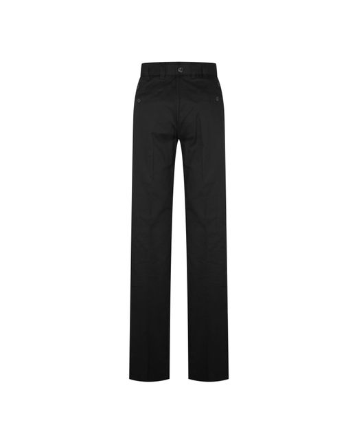 Dolce & Gabbana Black Cotton Trousers for men