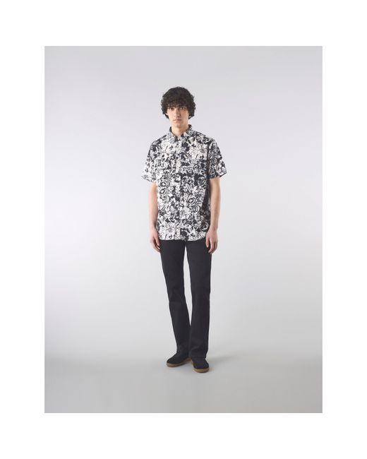 Pretty Green White Molineux Short-Sleeve Plain Shirt for men