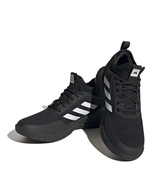 Adidas Black Crazyflight Mid Indoor Court Trainers
