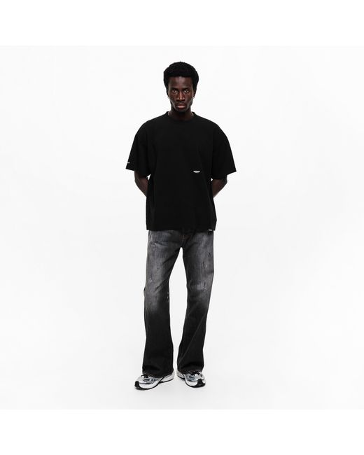 Represent Black Oversized T-Shirt for men