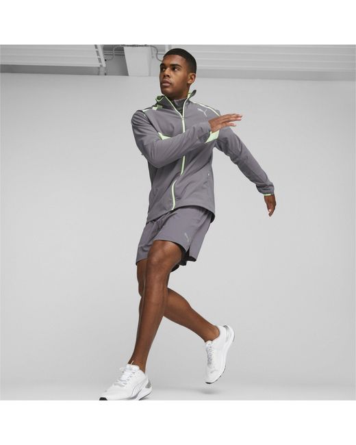 PUMA Gray Run Ultraweave Performance Training Jacket for men