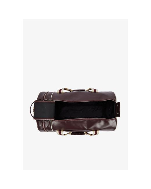 Fred Perry Brown Classic Barrel Bag for men