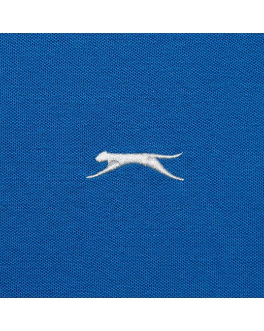 Slazenger 1881 Blue Plain Polo Shirt for men
