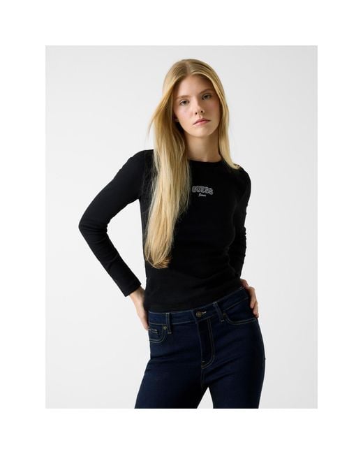 Guess Black Embro Slimt Long Sleeve T-Shirt