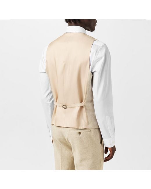Without Prejudice Natural Wp Archer Donegal Waistcoat for men