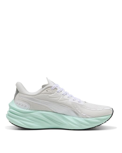 PUMA White Velocity Nitro 4 Everyday Neutral Road Running Shoes