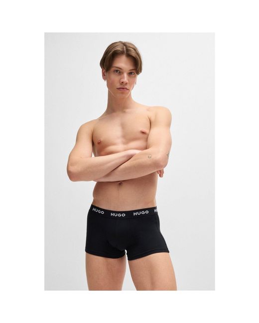 HUGO Black 3 Pack Boxer Shorts for men
