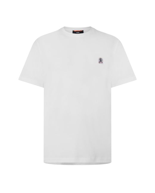 Parajumpers White Para Patch Tee Sn64 for men