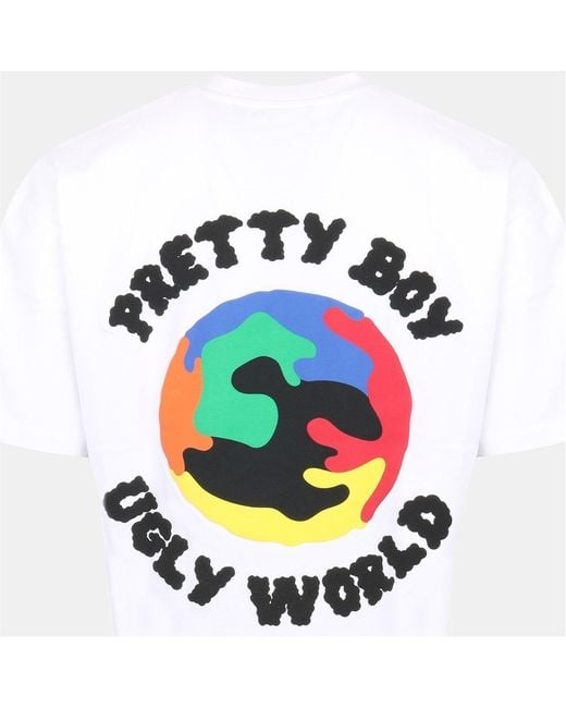 PRETTY BOY UGLY WORLD White The Regular Fit T-Shirt for men