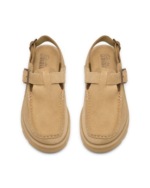 Clarks Brown Flat Sandals