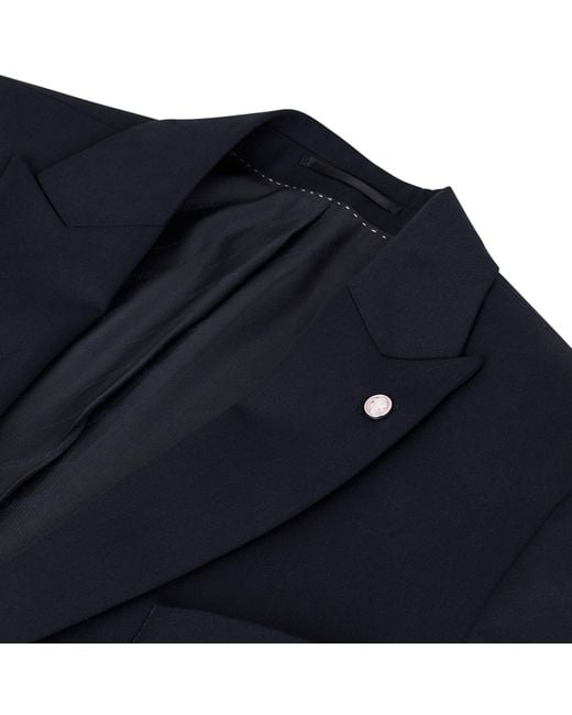 Twisted Tailor Blue Ellroy Double Breasted Jacket for men