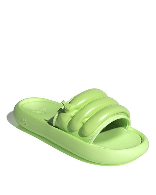 Adidas Green Adilette Zplaash Slider Slipper