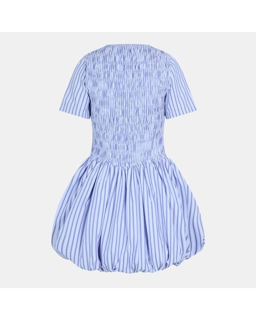 Amy Lynn Blue Eleanor Puffball Mini Dress