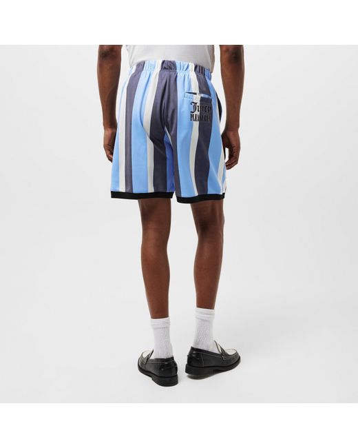 Pleasures Blue X Juicy Couture Striped Shorts for men
