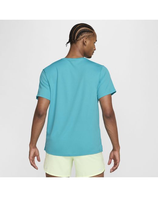 Nike Blue Short Sleeve Performance Running Top for men