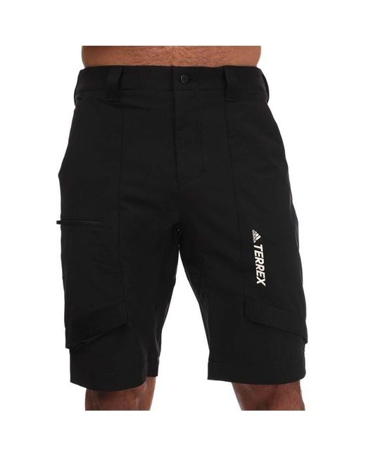 Adidas Black Zupahike Hiking Shorts for men