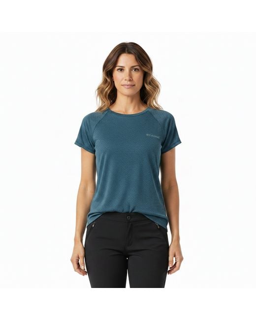 Columbia Blue Bogata Bay Tee Short Sleeve Performance T-Shirt