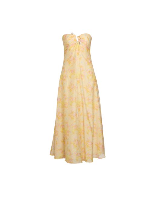 Bardot Metallic Amina Strapless Maxi Dress