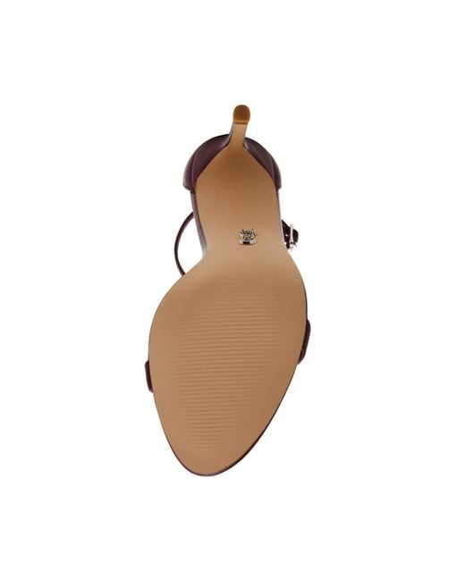 Steve Madden Brown Tecy Strapping Balanced Heel Heeled Sandals